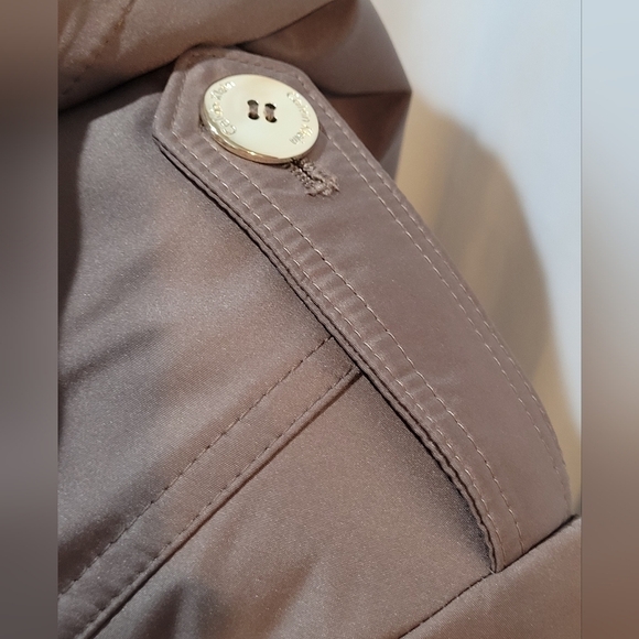 Calvin Klein Short Belted Trench Coat - Size PXL - Picture 12 of 16